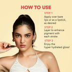 LoveChild By Masaba Gupta Shooting Star Hyper Hydrating Gloss Balm - Fireball | Grocsy