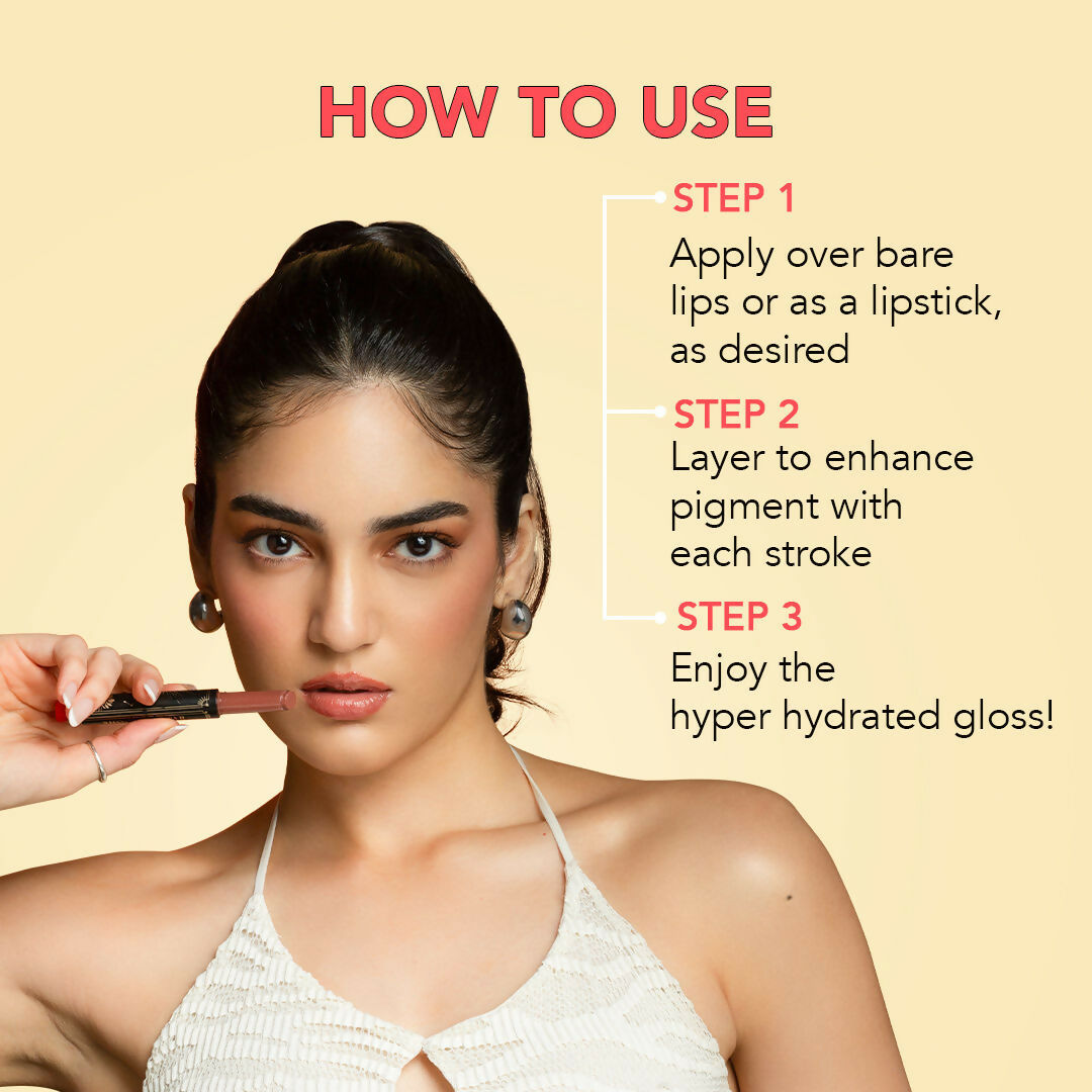 LoveChild By Masaba Gupta Shooting Star Hyper Hydrating Gloss Balm - Fireball | Grocsy