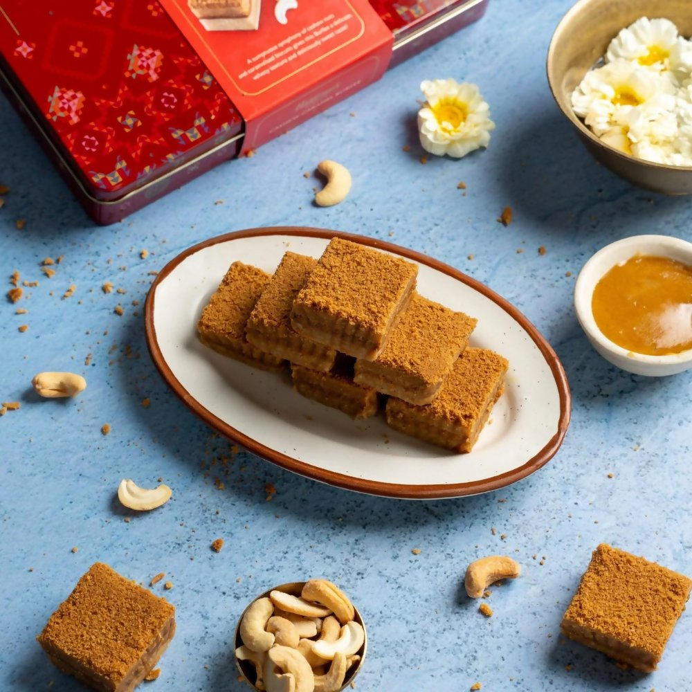 Haldiram's Cashew Caramel Burfee | Grocsy