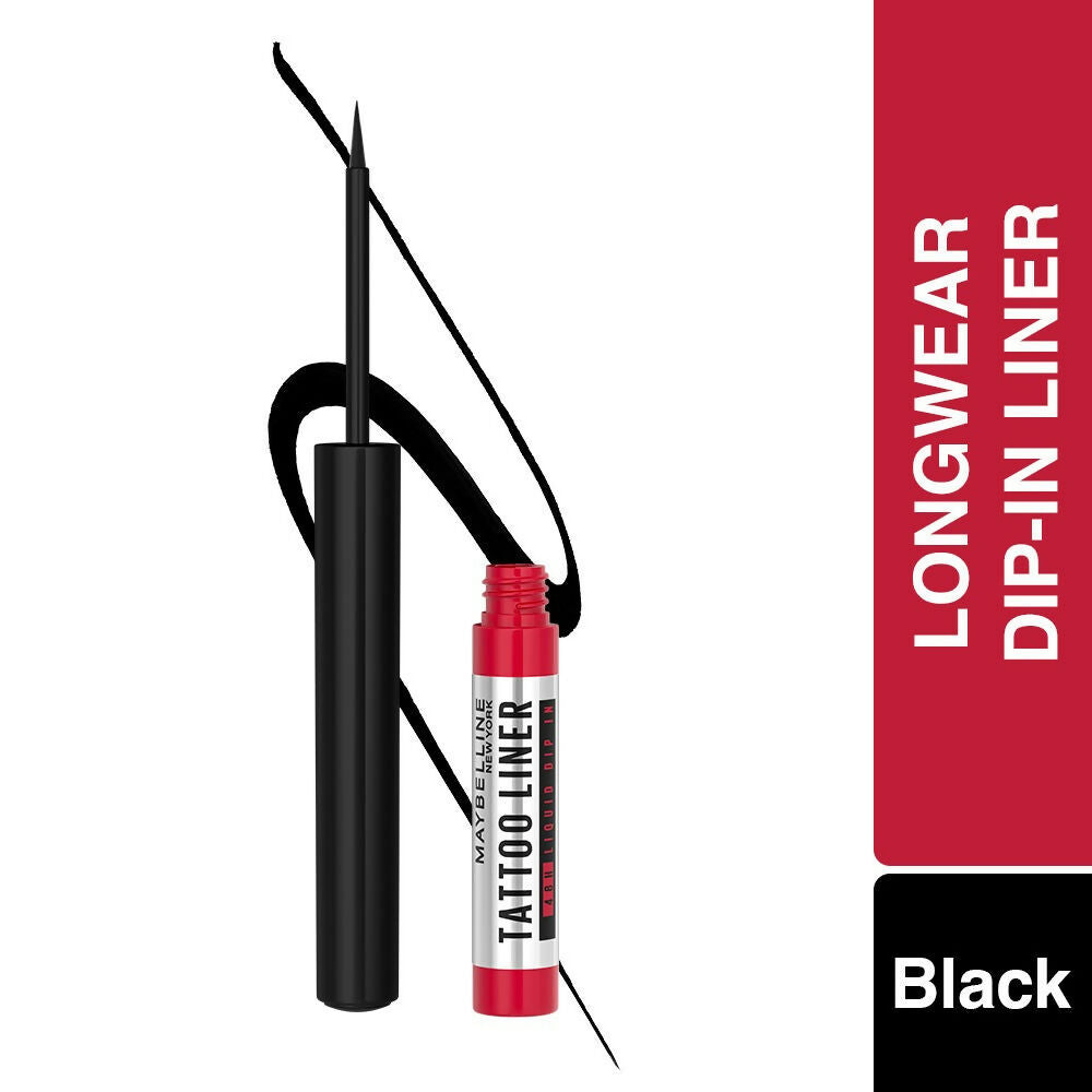 Maybelline New York Tattoo 48H Dip In Liquid Eye Liner - Black | Grocsy