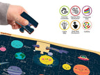 Webby Outer Space Solar System Wooden Jigsaw Puzzle - 40 Pcs | Grocsy