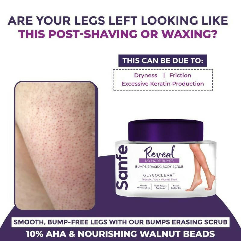 Sanfe Reveal No More Bumps Erasing Body Scrub | Grocsy