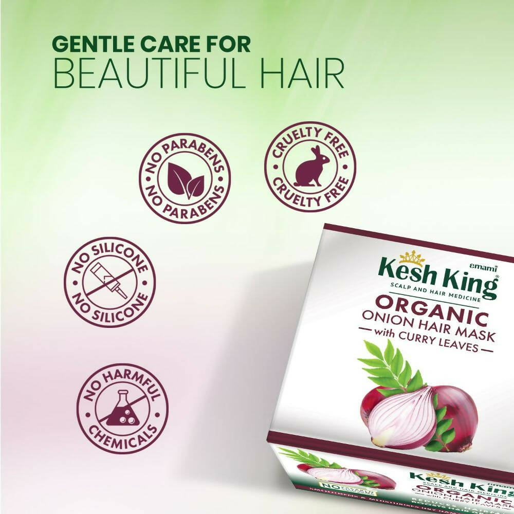 Kesh King Organic Onion Hair Mask With Curry Leaves | Grocsy