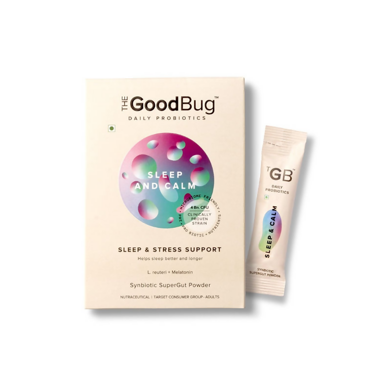 The Good Bug Sleep and Calm SuperGut Powder for Healthy Deep Sleep & Stress Relief 15 Days Pack | Grocsy