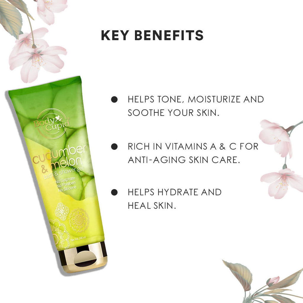 Body Cupid Cucumber and Melon Bath & Shower Gel | Grocsy