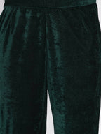 Women Republic Green Velvet Embroidered Kurta With Pant | Grocsy