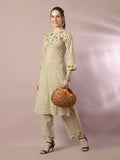 Myshka Women's Multi Printed Cotton Straight Party Kurta Set | Grocsy