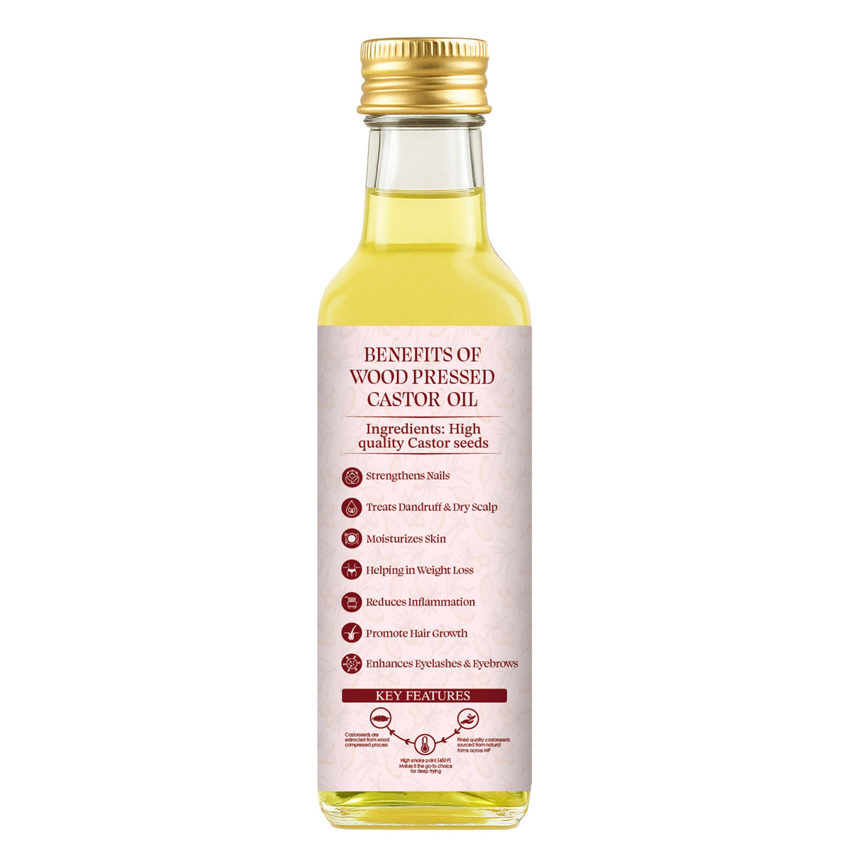 Dorjee Wellness Wood Pressed Castor Oil | Grocsy