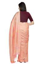 Mominos Fashion Peach Color Bhagalpuri Saree | Grocsy