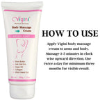 Vigini Natural Actives Bust Breast Body Toner Firming Massage Oil Cream | Grocsy