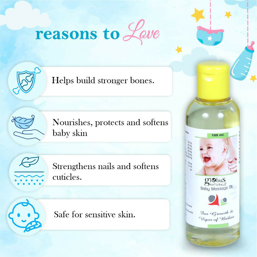Globus Naturals Baby Massage Oil | Grocsy