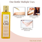 The Pure Story Natural Cold Pressed Jojoba Oil for Hair & All Body parts | Grocsy