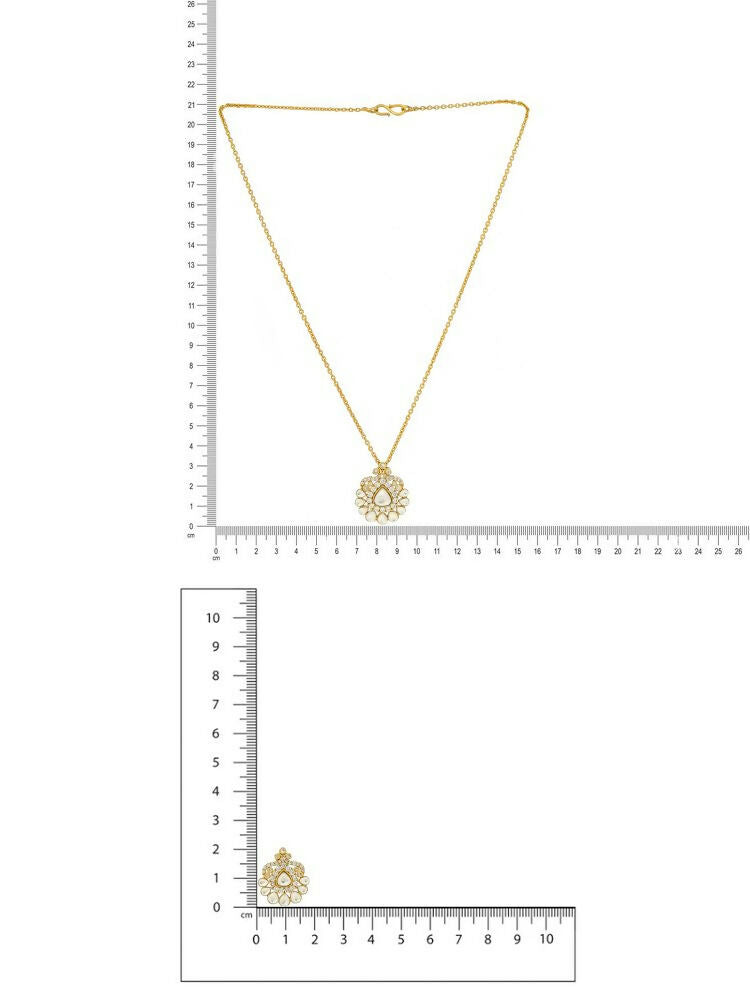 Kundan Antique Finish Earrings and Necklace set - Ruby Raang | Grocsy