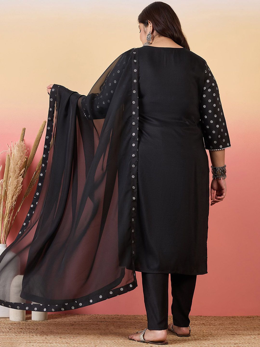 Sztori Women Floral Printed Regular Kurta with Trousers & With Dupatta | Grocsy