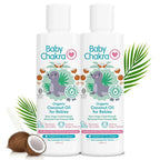 BabyChakra Organic Coconut Oil, Nourishes Hair & Skin, Soothes Diapers Rashes, Unrefined Non Deodorised & Unbleached | Grocsy