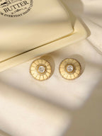 Women's Kundan Pearl earrings - Ruby Raang | Grocsy