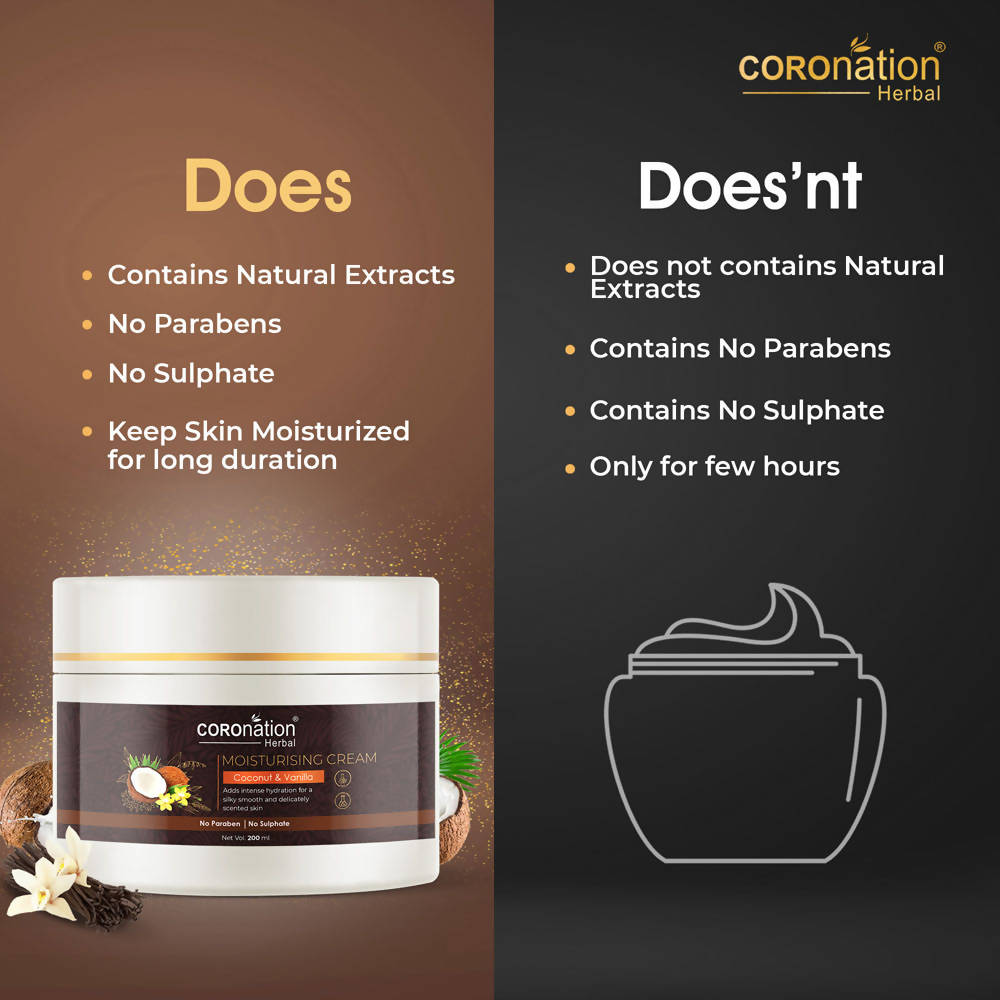 Coronation Herbal Coconut and Vanilla Moisturizing Cream | Grocsy