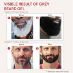 Ivory Natural Grey Beard Gel Restores Dark Shine & Vibrant Of Beard | Grocsy