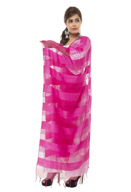 Mominos Fashion Moeza Cotton Payal Design Pink Dupatta | Grocsy