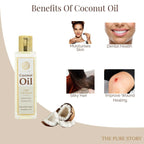 The Pure Story Natural Cold Pressed Coconut Hair Oil | Grocsy