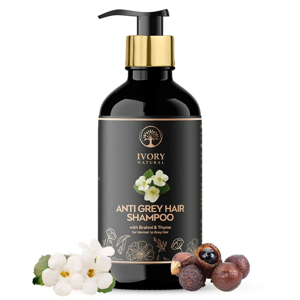 Ivory Natural Grey Hair Shampoo For Nature-Inspired Grey Coverage And Revitalization | Grocsy