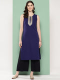 Ahalyaa Women Yoke Design Sequinned Kurta | Grocsy