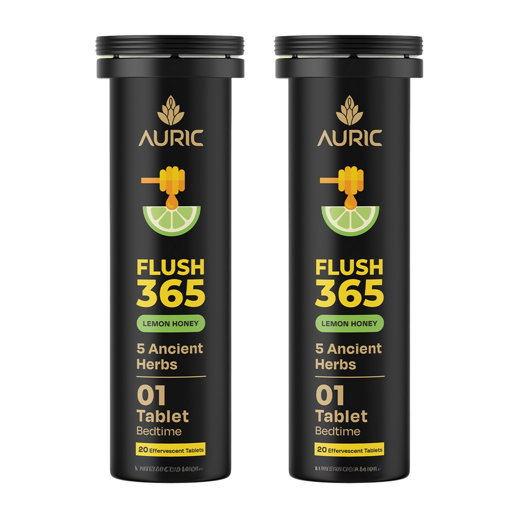 Auric Flush365 Tablets | Honey Lemon Flavour | Grocsy