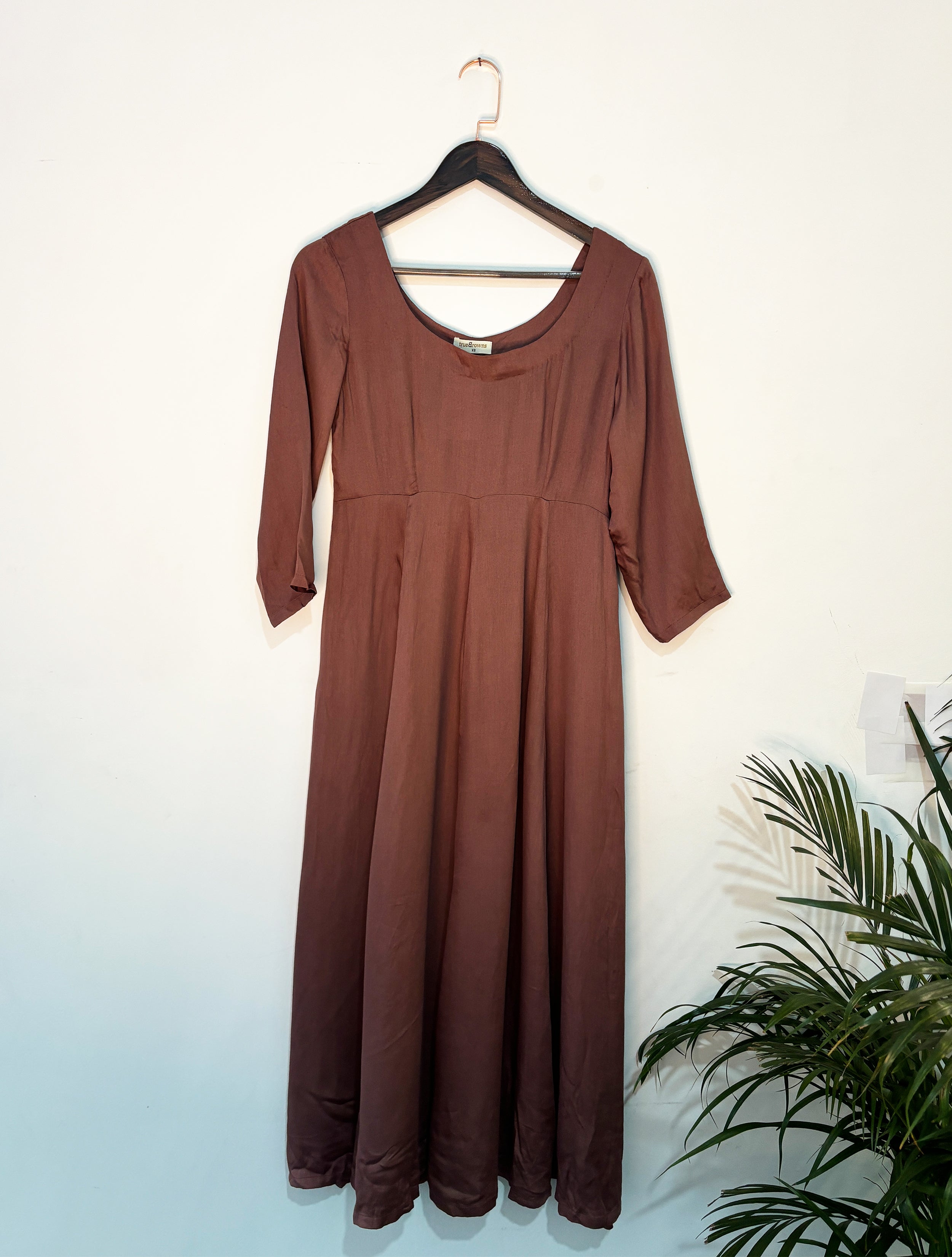 trueBrowns Brown Straight Kurta Set | Grocsy