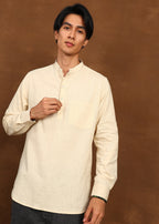 Fabmade Dune Linen Kurta | Grocsy