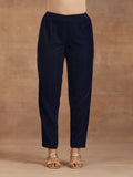 trueBrowns Midnight Blue Velvet Pant | Grocsy
