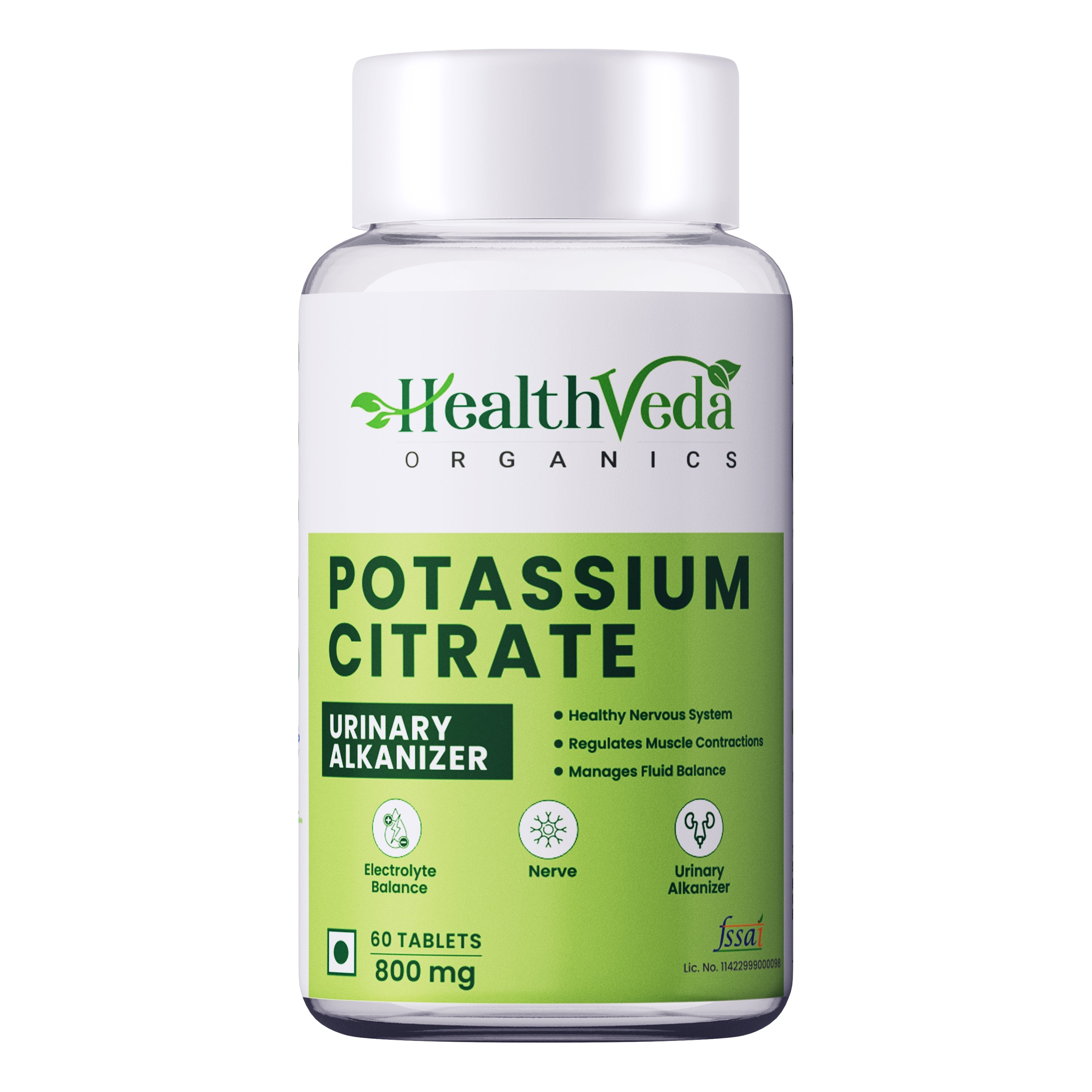 Health Veda Organics Potassium Citrate Tablets | Grocsy