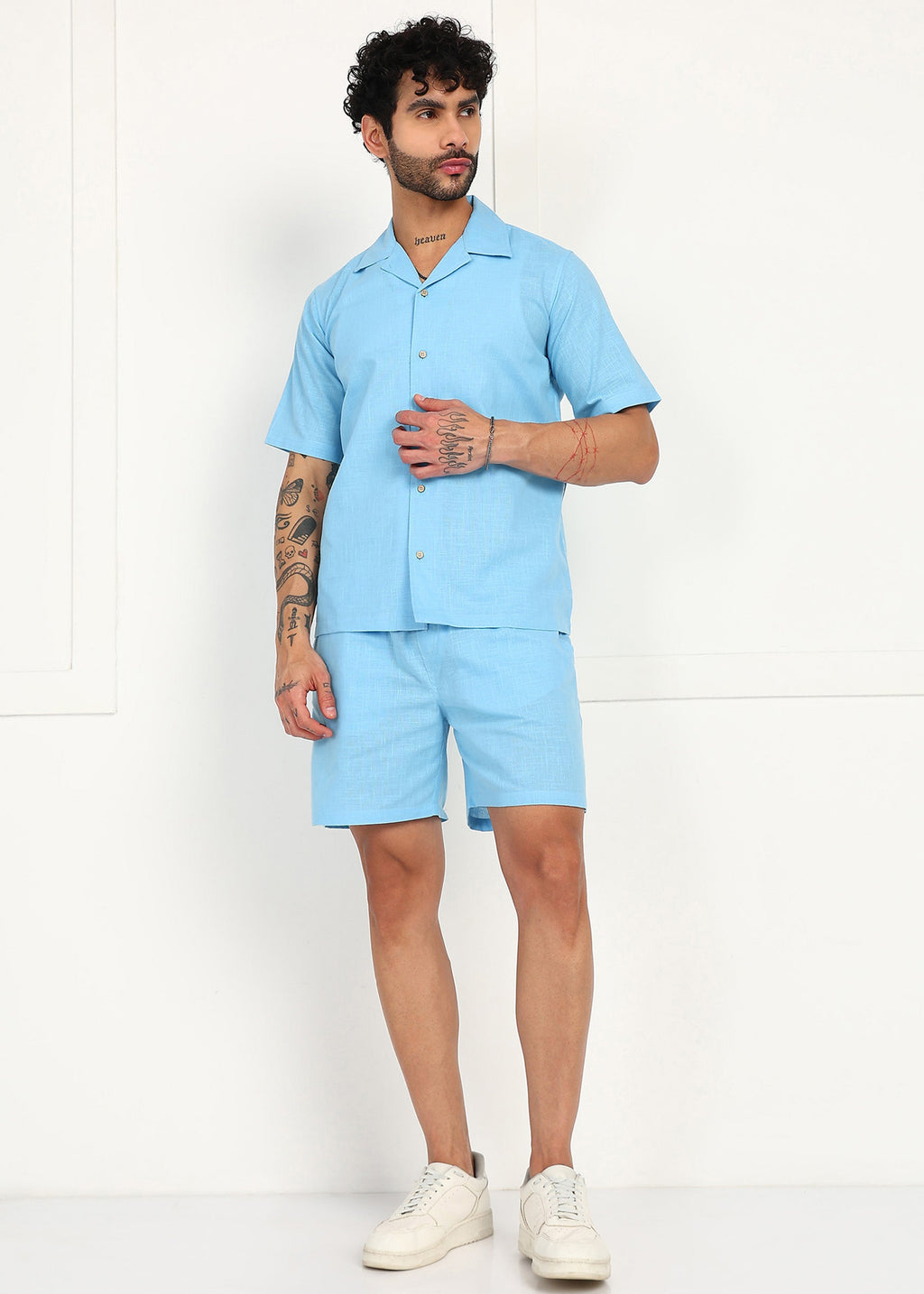 Fabmade Skyline Linen Co-Ord Set | Grocsy
