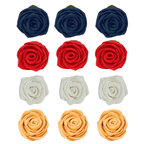 Confect Edible Sugar Roses Cake Toppers - Pack of 12 (04) | Grocsy