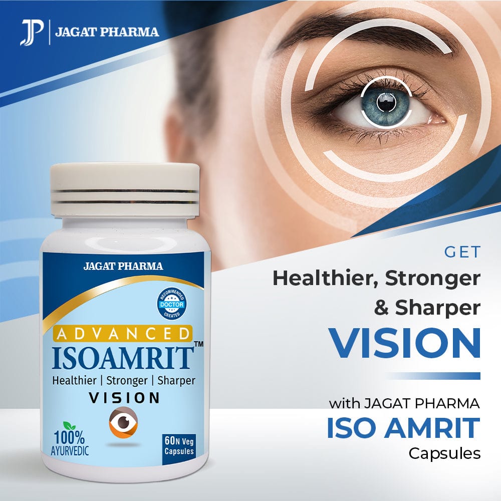 Jagat Pharma ISOAMRIT Eye Care Capsules For Dry Eyes | Grocsy