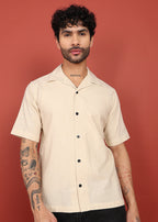 Fabmade Ivory Bloom Back-Print Shirt | Grocsy