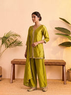 Anaita Yellow Stylish Readymade Co-Ords Set | Grocsy