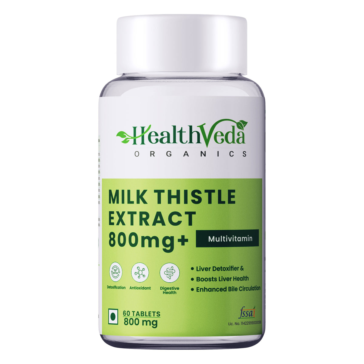 Health Veda Organics Milk Thistle Tablets | Grocsy