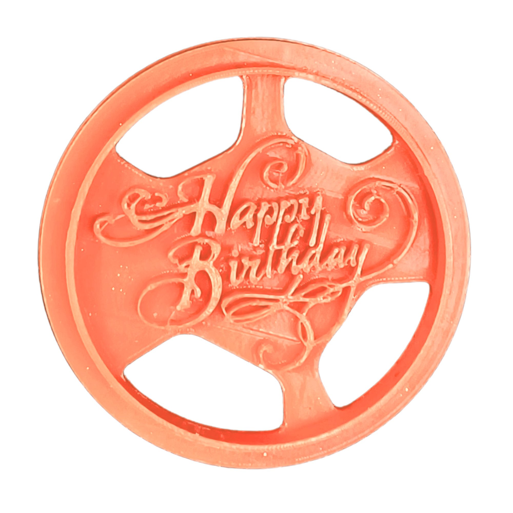 Confect Toppers Cutters | Congratulations Topper Cutter | Fondant Cutter | Celebration Topper Cutter | (Happy Birthday 03) | Grocsy