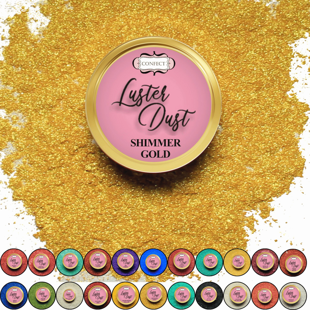 Confect Shimmer Gold | Edible Luster Dust | Grocsy