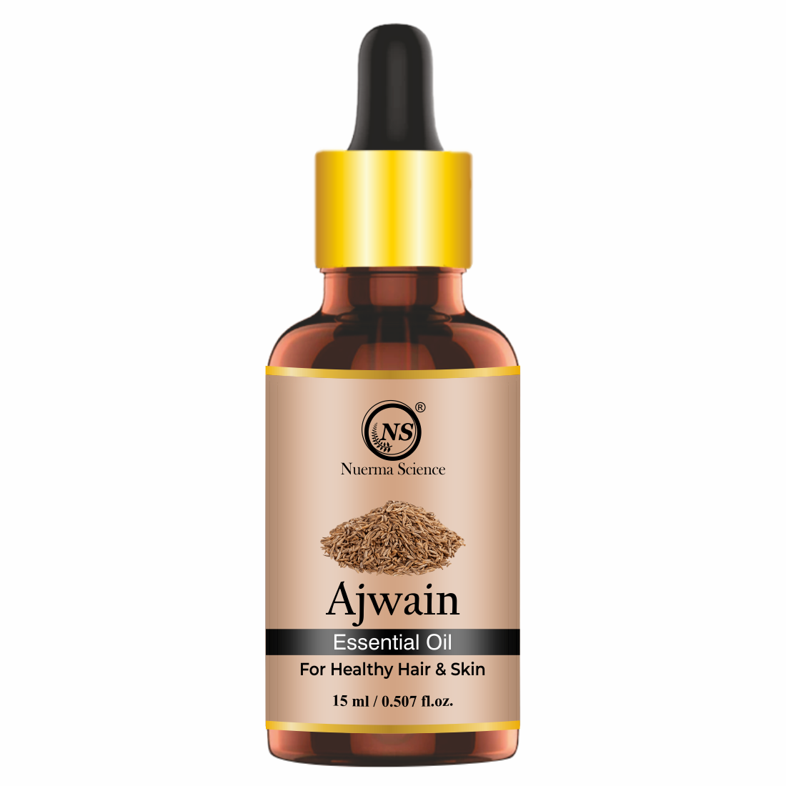 Nuerma Science Pure Ajwain  Essential Oil For Skin Care & Hair Care | Grocsy