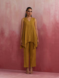 trueBrowns Mustard Cotton Dobby Co-ord set | Grocsy