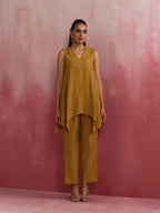 trueBrowns Mustard Cotton Dobby Co-ord set | Grocsy