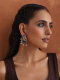 trueBrowns Silver Tone Pearl Drop Earrings | Grocsy