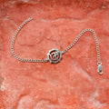 trueBrowns 925 Sterling Silver Embossed Om Silver Chain Rakhi | Grocsy