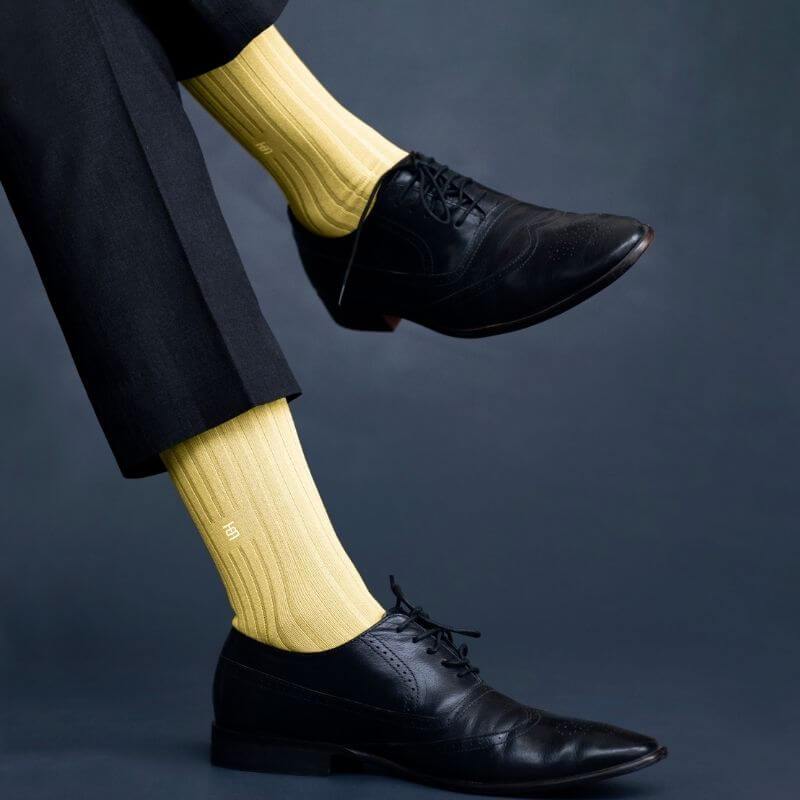 Socksoho Luxury Men Socks Cool Lemon Edition | Grocsy