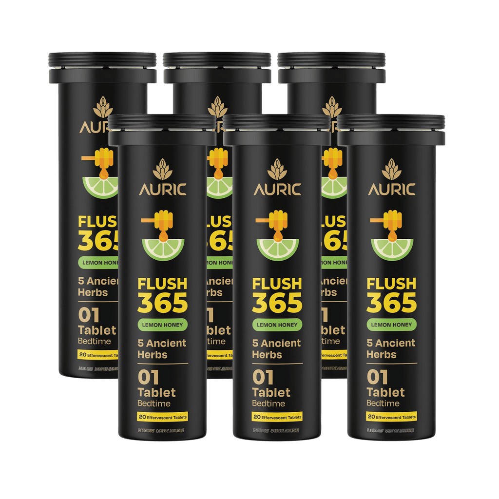Auric Flush365 Tablets | Honey Lemon Flavour | Grocsy