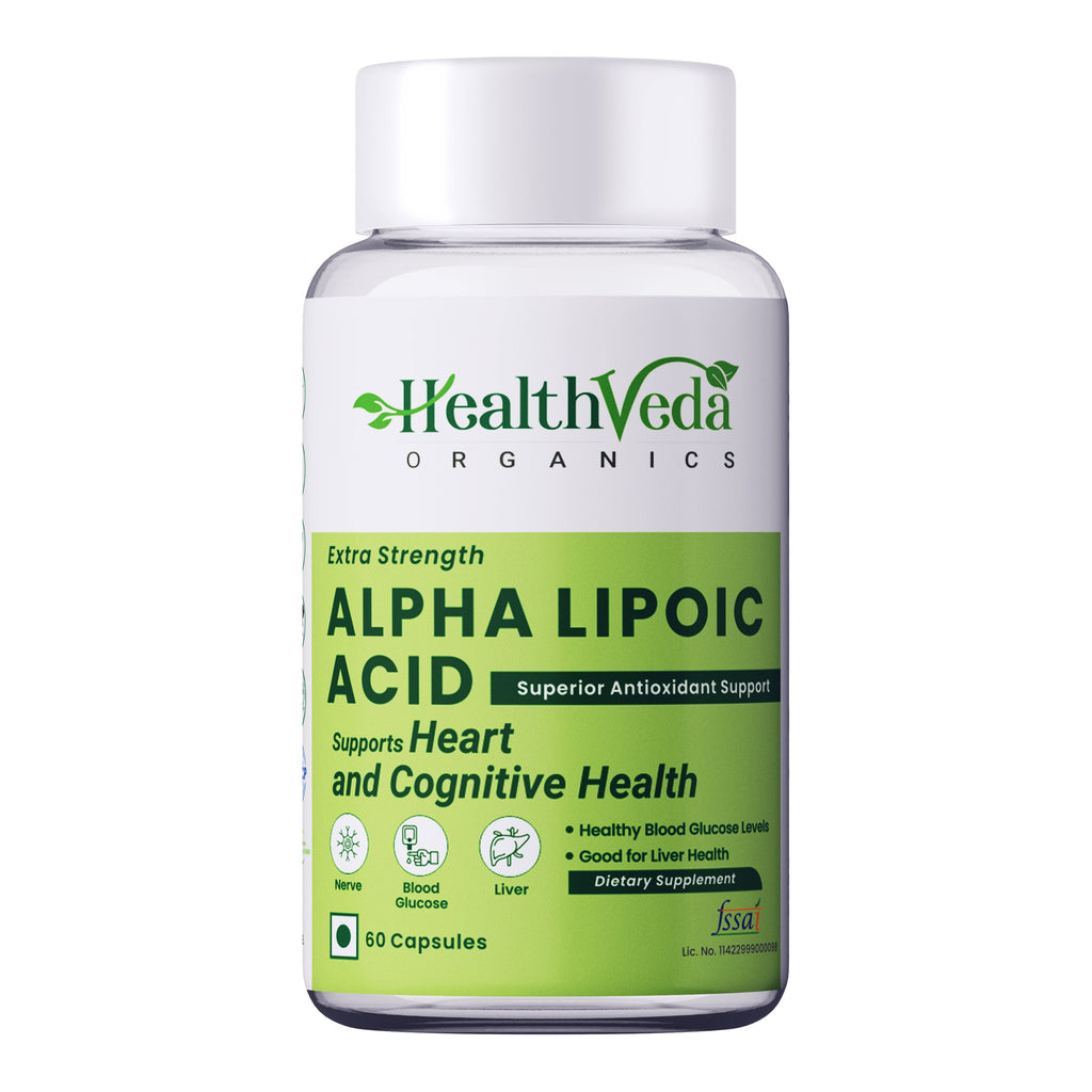 Health Veda Organics Alpha Lipoic Acid Capsules | Grocsy