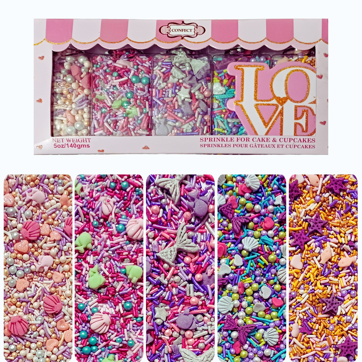 Confect Under the Sea Sprinkles for Decorations 03 | Grocsy