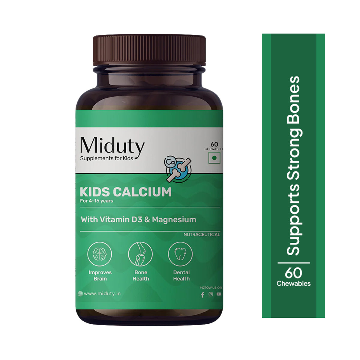 Miduty by Palak Notes Kids Calcium Chewables | Grocsy