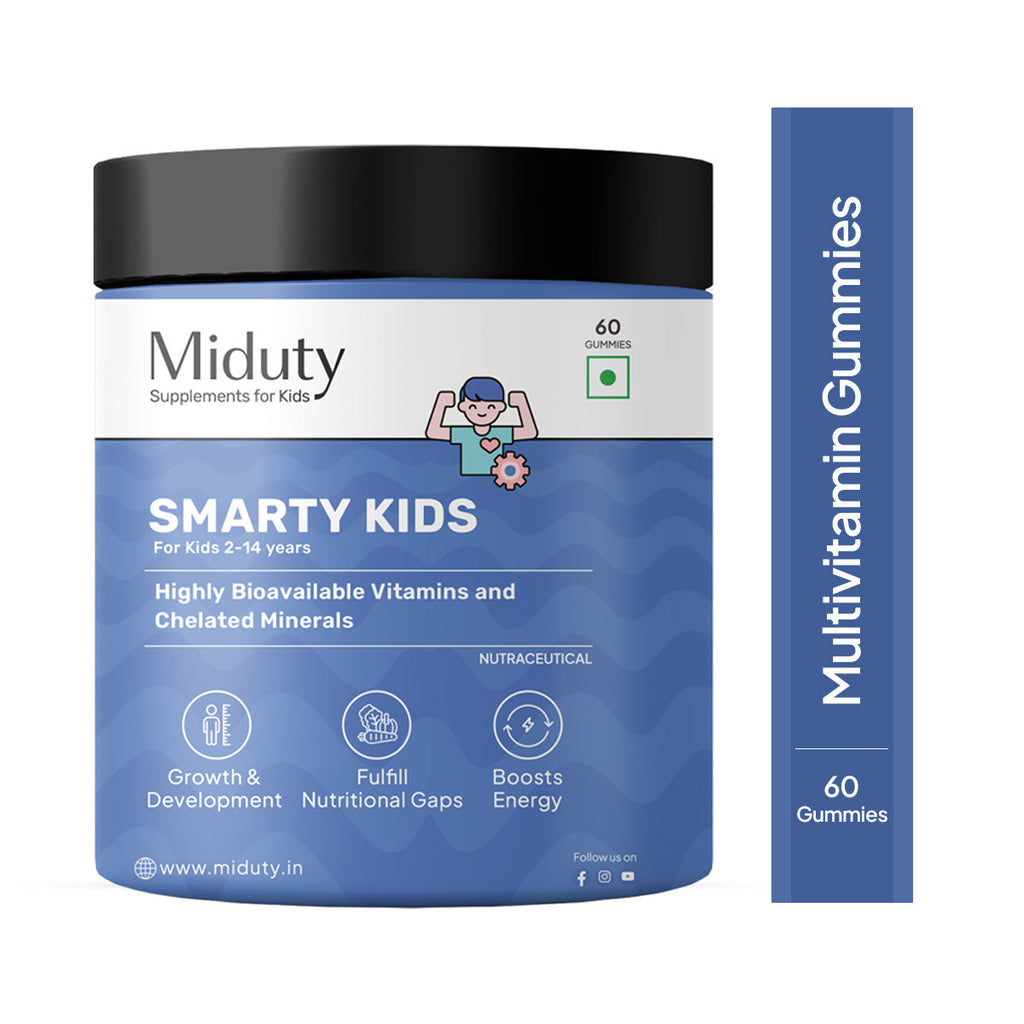 Miduty by Palak Notes Smarty Kids Multivitamin Gummies | Grocsy